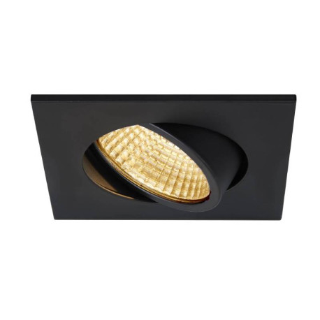 Spot LED encastré carré NEW TRIA 68 SLV - 4W - 2700K - 330Lm - Noir mat - Non dimmable