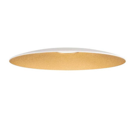 Abat-jour rond LALU ELYPSE 15 SLV - Ø 150mm - H 14mm - Acier - Blanc et Or