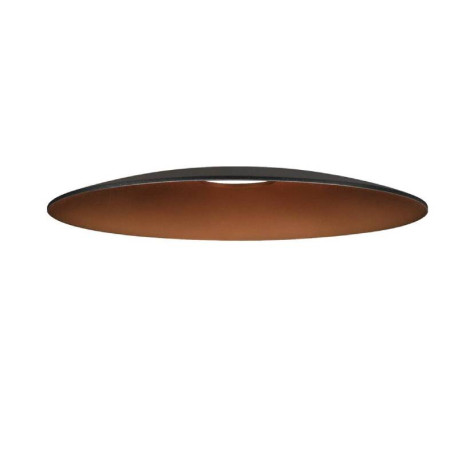 Abat-jour rond LALU ELYPSE 15 SLV - Ø 150mm - H 14mm - Acier - Noir et Bronze