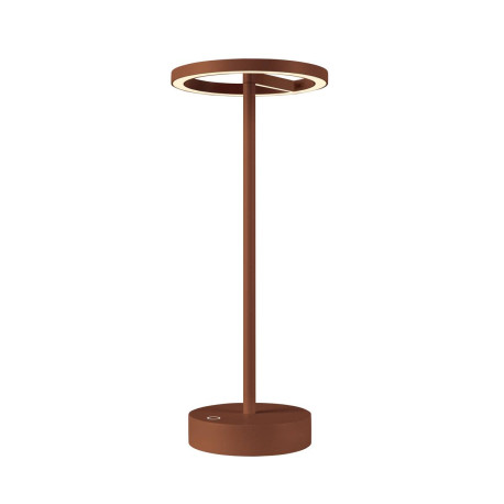 Lampe à poser sans fil VINOLINA ONE SLV - 2.5W - 2700 K - IP54 - Rechargeable - Dimmable - Rouille