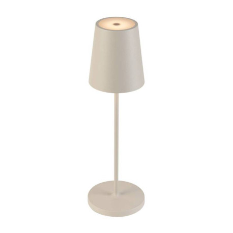 Lampe à poser sans fil VINOLINA TWO SLV - 2W - 2200/2700/3000K - IP65 - Rechargeable - Dimmable - Beige