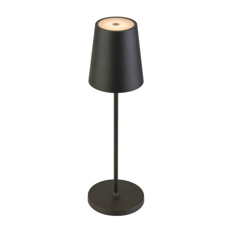 Lampe à poser sans fil VINOLINA TWO SLV - 2W - 2200/2700/3000K - IP65 - Rechargeable - Dimmable - Noir