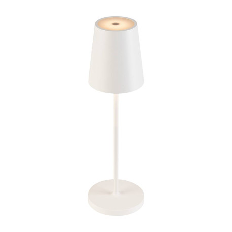 Lampe à poser sans fil VINOLINA TWO SLV - 2W - 2200/2700/3000K - IP65 - Rechargeable - Dimmable - Blanc