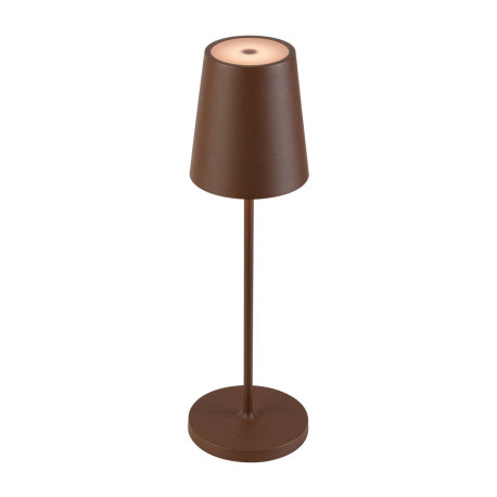 Lampe à poser sans fil VINOLINA TWO SLV - 2W - 2200/2700/3000K - IP65 - Rechargeable - Dimmable - Rouille