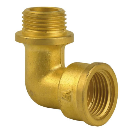 Coude égal 90° laiton Thermador - A visser - Mâle / femelle - 3/4"