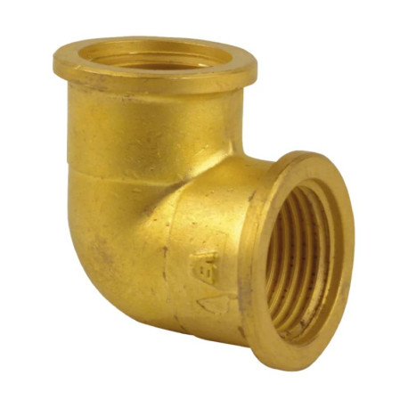Coude égal 90° laiton Thermador - A visser - Femelle / femelle - 3/4"