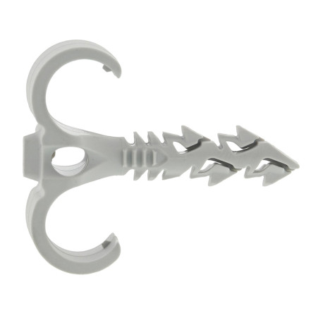 Bidon de 100 chevilles D20-25 mm double crochet fixation gaine Sclip Spit