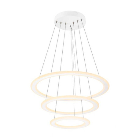 Suspension LED ONE FLAT Triple SLV - 58W - Ø max. 80cm - 2700/3000K - Blanc - Dimmable Dali