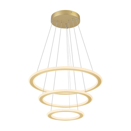 Suspension LED ONE FLAT Triple SLV - 58W - Ø max. 80cm - 2700/3000K - Laiton - Dimmable Dali