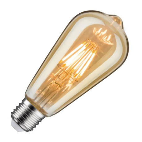 Ampoule LED à filament Rustika E27 Paulmann - 6W - 1700K - Dimmable - Doré