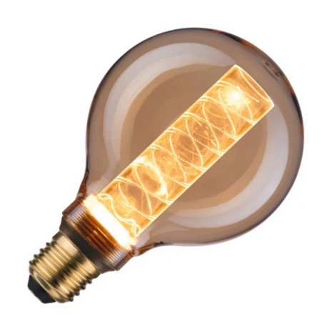 Ampoule globe LED Inner Glow Paulmann - E27 - 4W - 1800K - Intérieur torsadé
