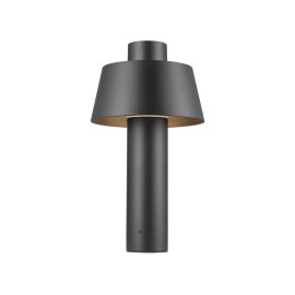 Potelet extérieur Photoni 45 SLV - E27 - 13W max - IP65 - Noir- Sans ampoule