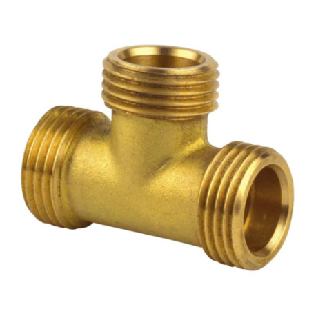 Té laiton à visser 135G Thermador - Pour collet battu 18mm - 3/4" MMM