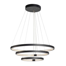 Suspension LED ONE TRIPLE SLV - 65W - 3000/4000K - Noir - Dimmable Dali