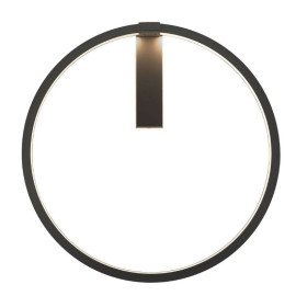 Applique murale LED ONE 60 SLV - 24W - 3000/4000K - Noir - Dimmable Dali