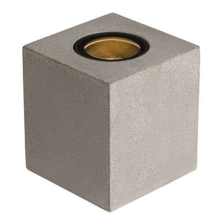 Borne extérieure carrée CONCRETO FL SLV - max.10W - GU10 - IP65 - Gris - Sans ampoule