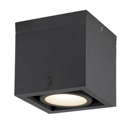 Plafonnier LED extérieur simple ESKINA FRAME SLV - 15W - 3000/4000K - IP65 - Anthracite - Carré