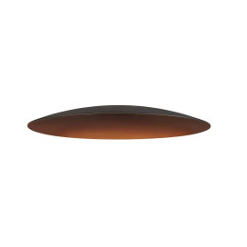 Abat-jour rond LALU SLV - Ø 330mm - H 35mm - Aluminium - Noir/ Bronze