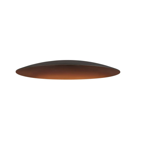 Abat-jour rond LALU SLV - Ø 330mm - H 35mm - Aluminium - Noir/ Bronze