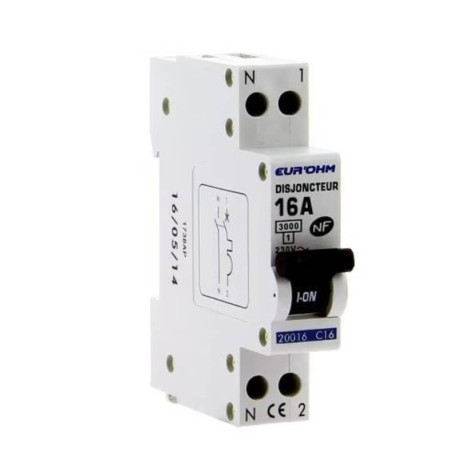 Disjoncteur 1P+N - 16 A