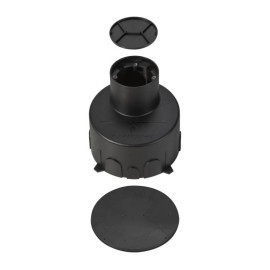 Boîtier de montage pour encastré de sol Dasar S SLV - Ø18mm - Nylon - Noir
