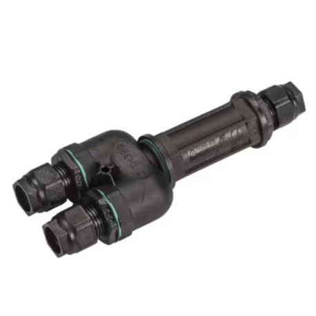 Boîte de connexion extérieure en Y SLV - 5 pôles - IP68 - Noir