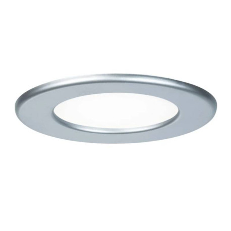 Panneau LED encastré Quality Panel Paulmann - Rond - Ø 115mm - 6W - 4000K - IP44 - Chrome mat