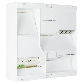 Tableau de communication BLUENÉO Michaud - Grade 3TV - 4RJ45 - DTIo - Blanc
