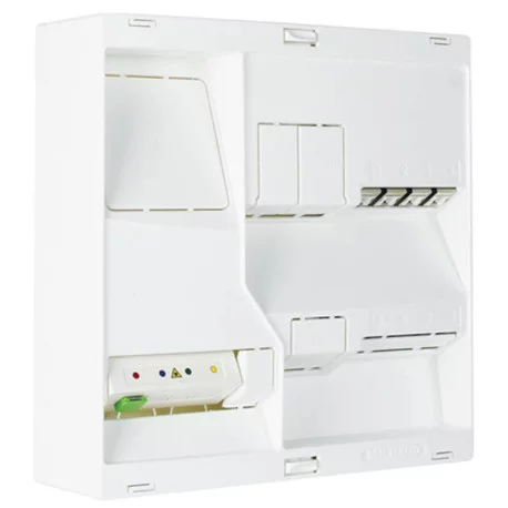 Tableau de communication BLUENÉO Michaud - Grade 3TV - 4RJ45 - DTIo - Blanc