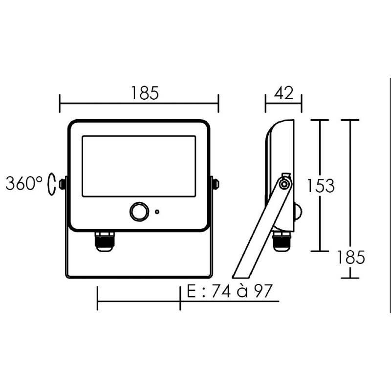 30W Projecteur LED Avec Détecteur De Mouvement Blanc Froid, Spot LED Extérieur Avec Détecteur, Eclairage Exterieur Avec Détecteur, 6500K 2800LM, IP65 Pour Jardin, Garage, Entrée,jardin (A 30W Projecteur LED Avec Détecteur De Mouvement Blanc Froid, Spot LED Extérieur Avec Détecteur, Eclairage Exterieur Avec Détecteur, 6500K 2800LM, IP65 Pour Jardin, Garage, Entrée,jardin (A