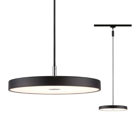 Suspension LED Hildor URail Paulmann - 3000K - 15W - Dimmable - Noir mat