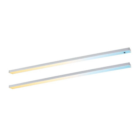 Éclairage sous-meubles LED Inline Paulmann - Kit d'extension - Dimmable - 2x6W - L.550mm - Chrome mat
