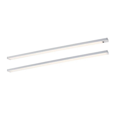 Éclairage sous-meubles LED Inline Paulmann - Kit d'extension - 2x6W - L.550mm - Chrome mat