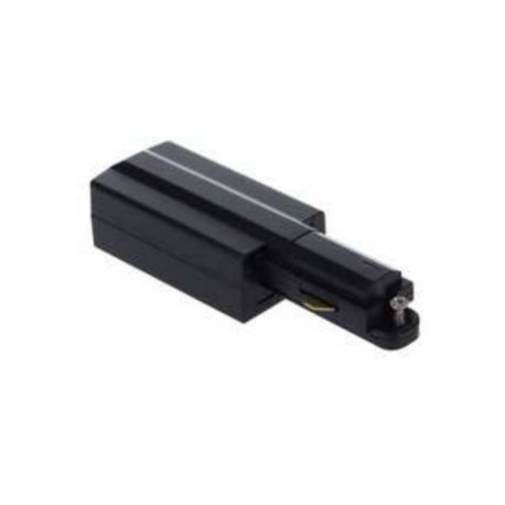 Alimentation droite pour rail TRACK UNO Indigo - 230V - IP20 - Noir