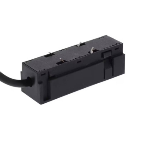 Alimentation avec câble pour rail TRACK 48 VDC SURFACE Indigo - IP20 - Noir