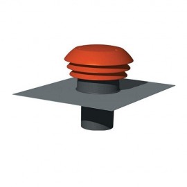 Chapeau de toiture plastique CPR125 - ø125 mm - Tuile