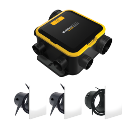 Kit VMC EasyHome Auto Compact Classic - Simple flux Autoréglable - 241 m³/h - 23 dB - Avec 3 grilles Colorline