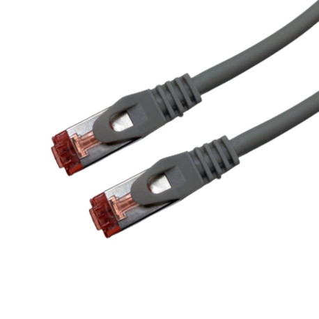 Cordon RJ45 UPTEC - CAT 6A SSTP Snagless - 2m - Gris
