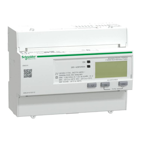 Compteur d'énergie triphasé Acti9 iEM-3310 Schneider Electric - 125A - Impulsions - MID