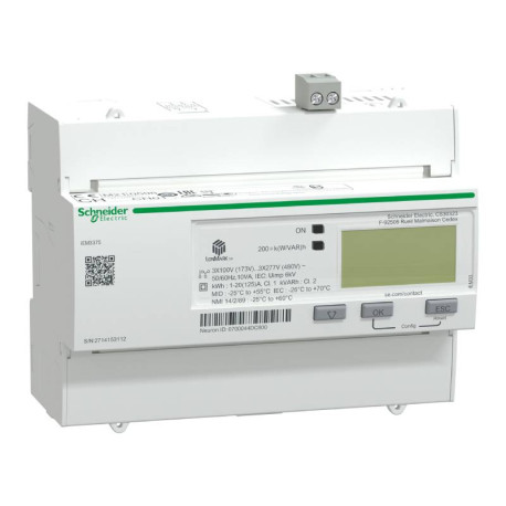 Compteur d'énergie triphasé Acti9 iEM-3375 Schneider Electric - 125A - Multi-tarif - LON - MID