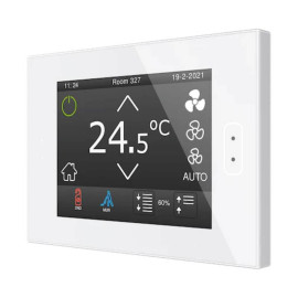 Écran tactile couleur capacitif 4,1" KNX Zennio - ZVIZ40W - Blanc