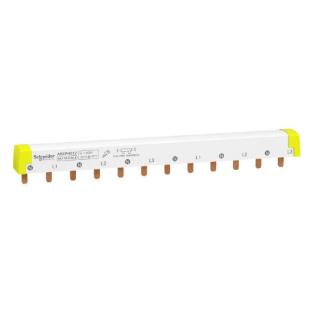 Peigne à dents Acti9 iC60 Schneider Electric - 100A - 3xN+P - 12 modules de 18mm