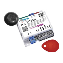 Kit VIGIK avec 3 badges préprogrammés Urmet - 1 porte - 5 logements