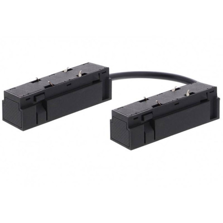 Connexion électrique pour rail TRACK 48VDC SURFACE Indigo - Avec câble - Noir mat