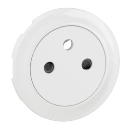Enjoliveur Céliane pour prise 2P+T Legrand - Surface Confort - Blanc