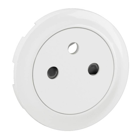 Enjoliveur Céliane pour prise 2P+T Legrand - Surface Confort - Blanc