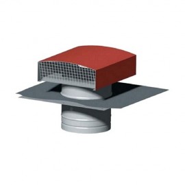 Chapeau de toiture métallique CT 125 - ø125mm - Tuile