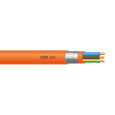 Câble CR1-C1 armé 3G1.5 - Sécurité incendie - Vendu au mètre