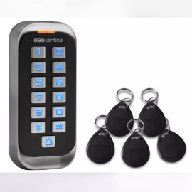 Clavier à code CODEACCESS RFID SCS Sentinel - 12 V DC - Pour porte ou portail motorisé - avec 5 badges RFID