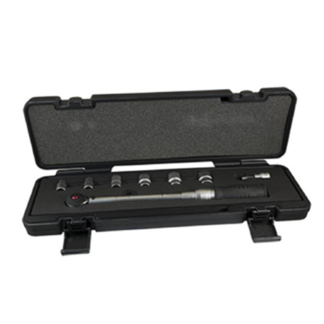 Coffret clé dynamométrique - 3/8” - 10-50 Nm - Cliquet 72 dents - Douilles 63mm